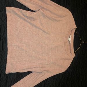 pink long sleeve crop top